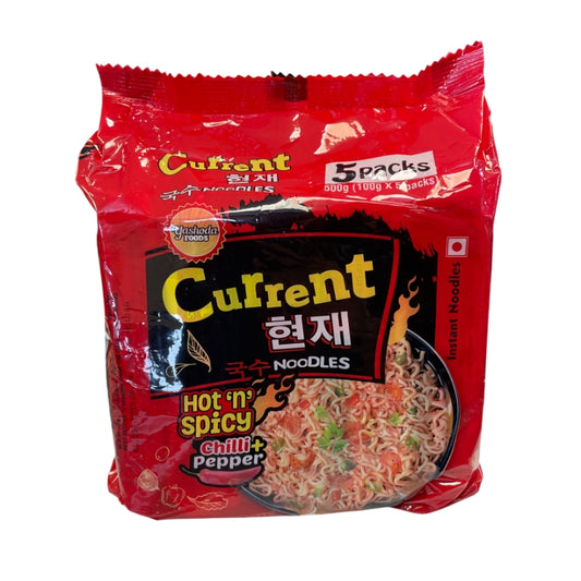 Current Noodles Hot & Spicy 5PK (100g x 5)